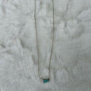 Kendra Scott Necklace - gold and turquoise